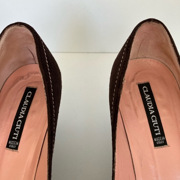 Claudia Ciuti Pumps w Kitten Heels, Maroon, Women’s 7M - Picture 3 of 9